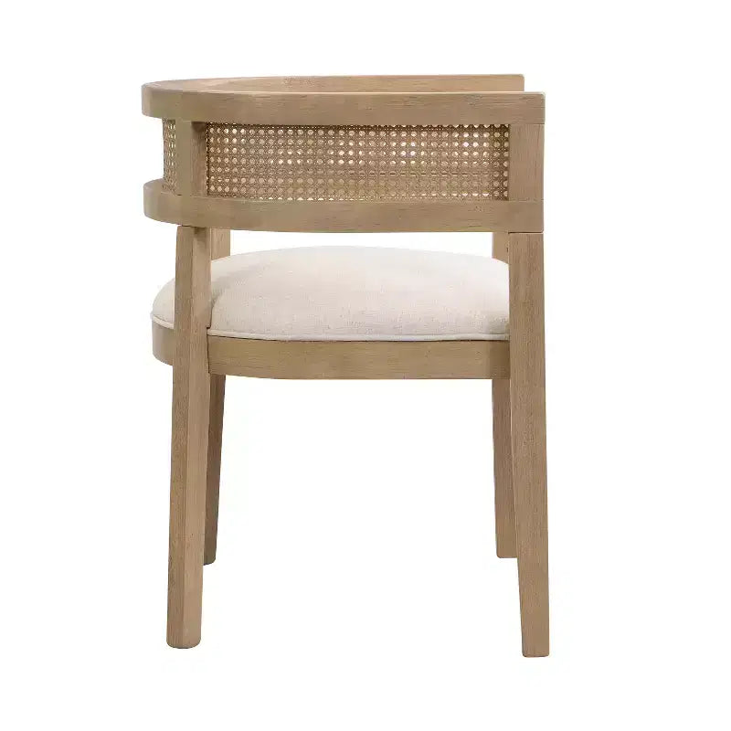 Christopher Knight Home Kassadin Set da pranzo 7 pezzi da fattoria con sedie in rattan rivestite in legno di gomma