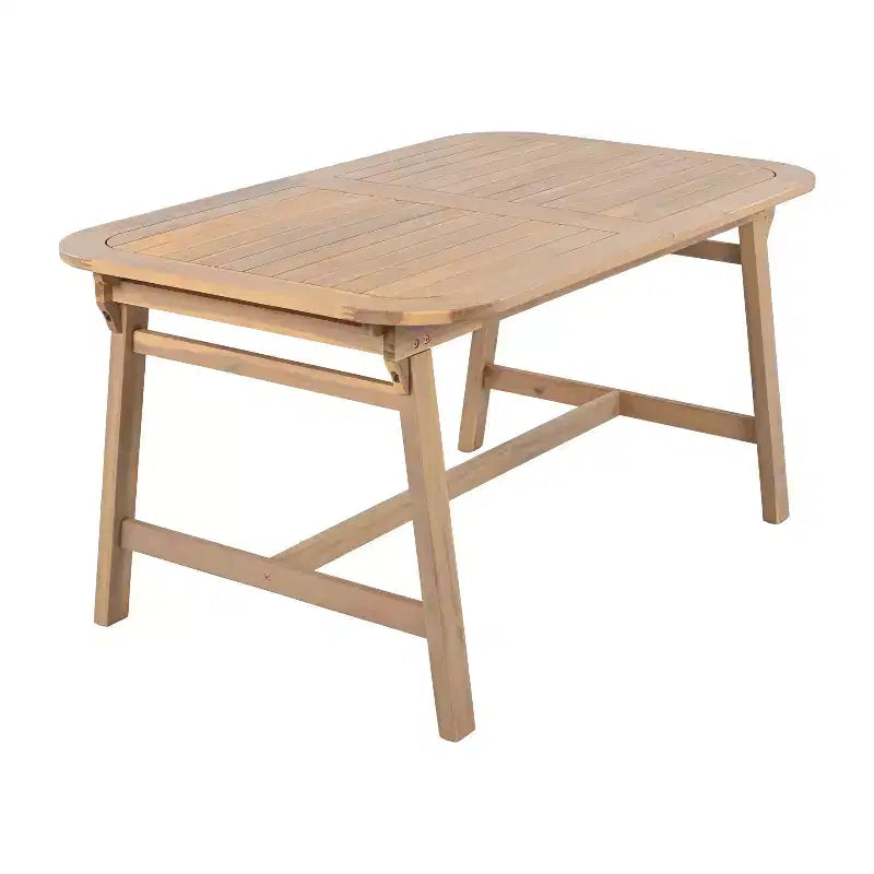 Christopher Knight Home Olcott - Set da pranzo da esterno a 5 pezzi in legno di acacia con tavolo allungabile e poltrone in corda intrecciata