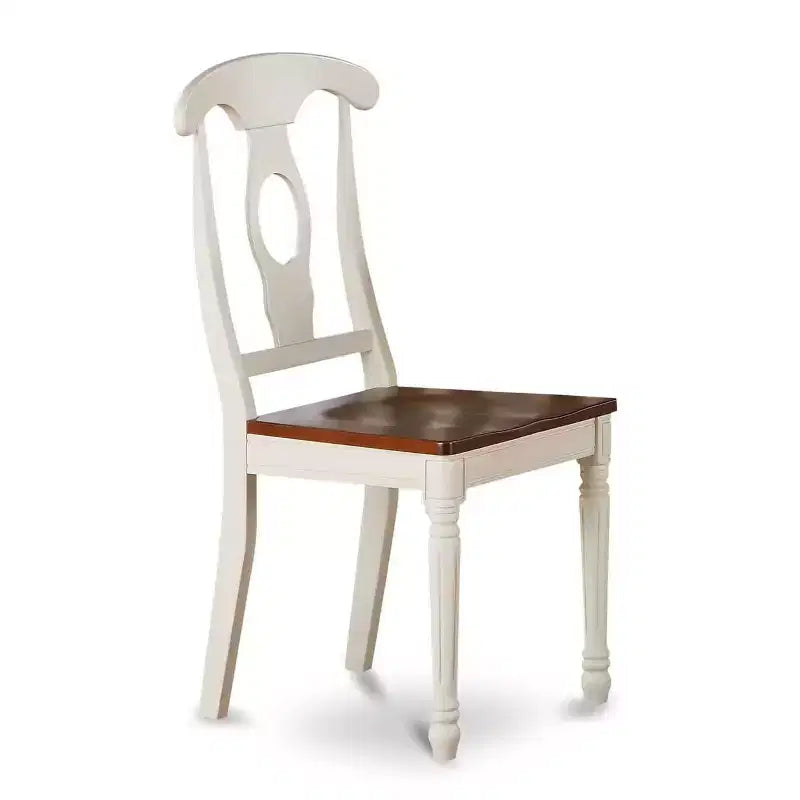 HomeStock Set di 5 Pezzi per Sala da Pranzo Include un Tavolo Rotondo da Cucina con Alette e 4 Sedie da Pranzo, 42x42 Pollici