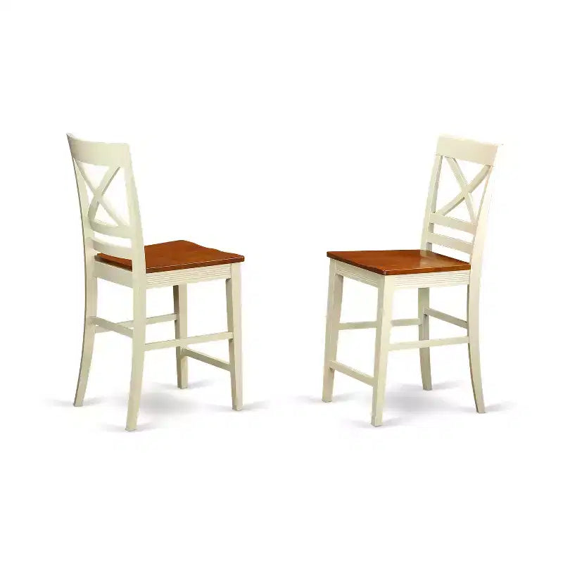 Set da pranzo in legno di gomma altezza bancone stile transizionale 135