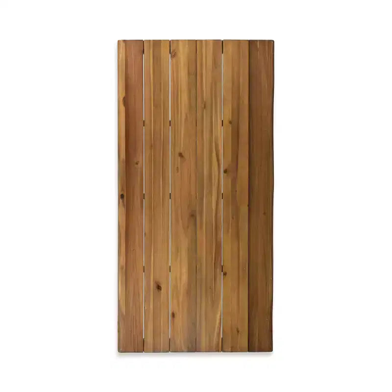 Set da pranzo GDFStudio Dalupiri da 7 pezzi per esterni in vimini e legno di acacia