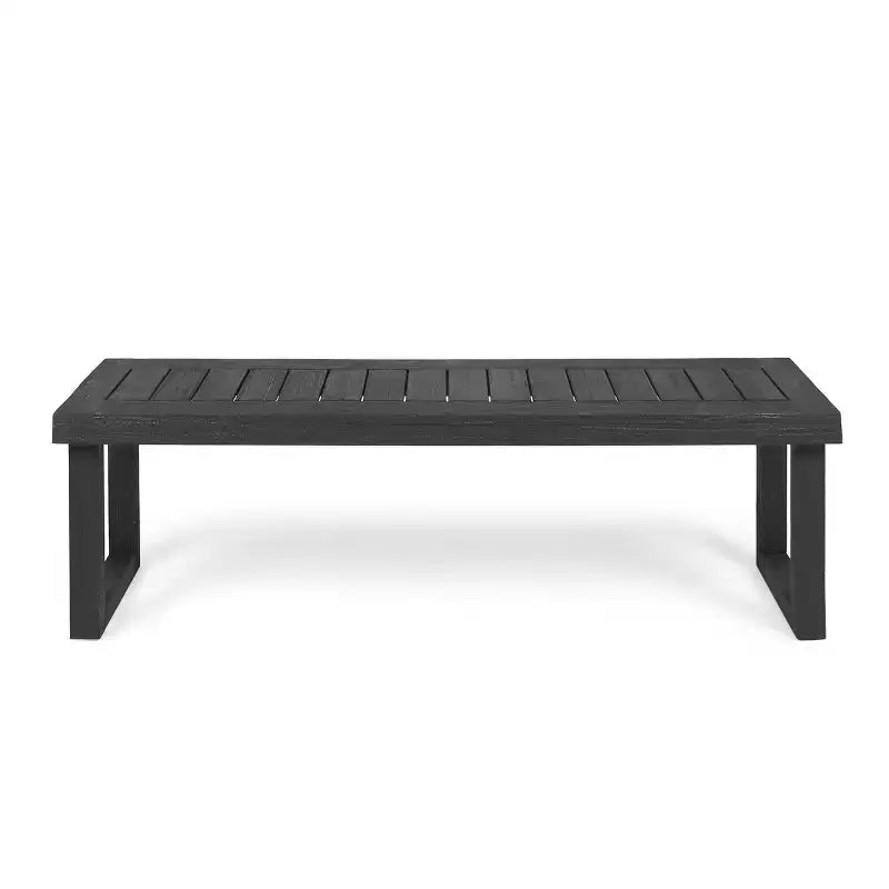Set da pranzo Christopher Knight Home Nelly da 6 pezzi per esterni in legno di acacia con sedie impilabili in vimini e panca