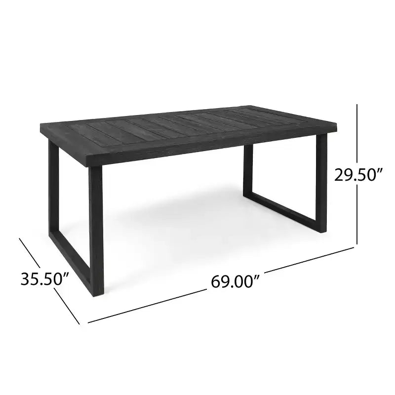 Set da pranzo Christopher Knight Home Nelly da 6 pezzi per esterni in legno di acacia con sedie impilabili in vimini e panca