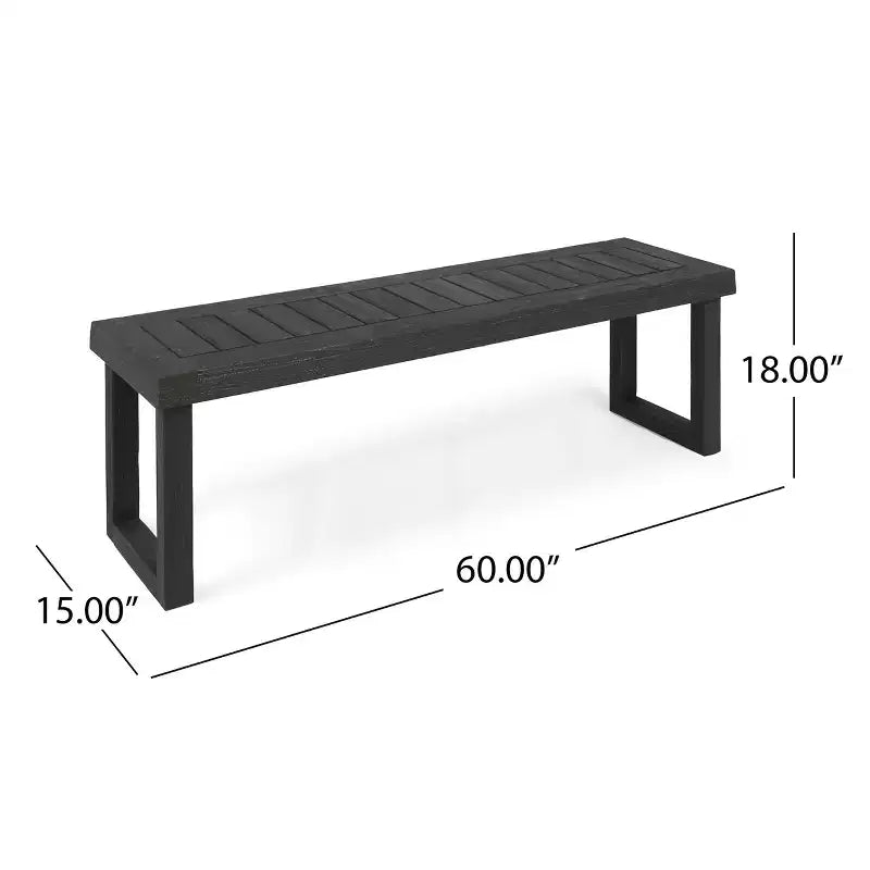 Set da pranzo Christopher Knight Home Nelly da 6 pezzi per esterni in legno di acacia con sedie impilabili in vimini e panca