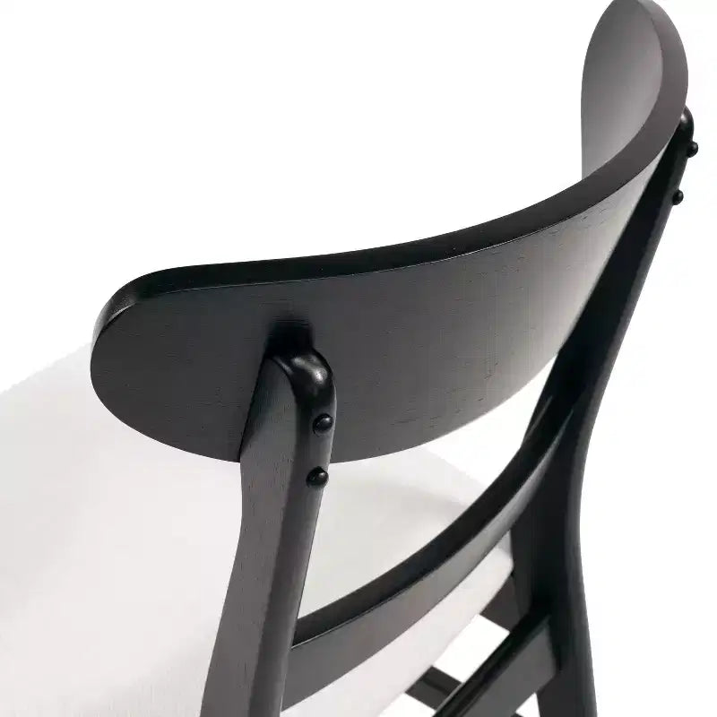 Christopher Knight Home Jinna Set da Pranzo Mid-Century Modern 5 Pezzi in Legno di Gomma con Sedie Imbottite