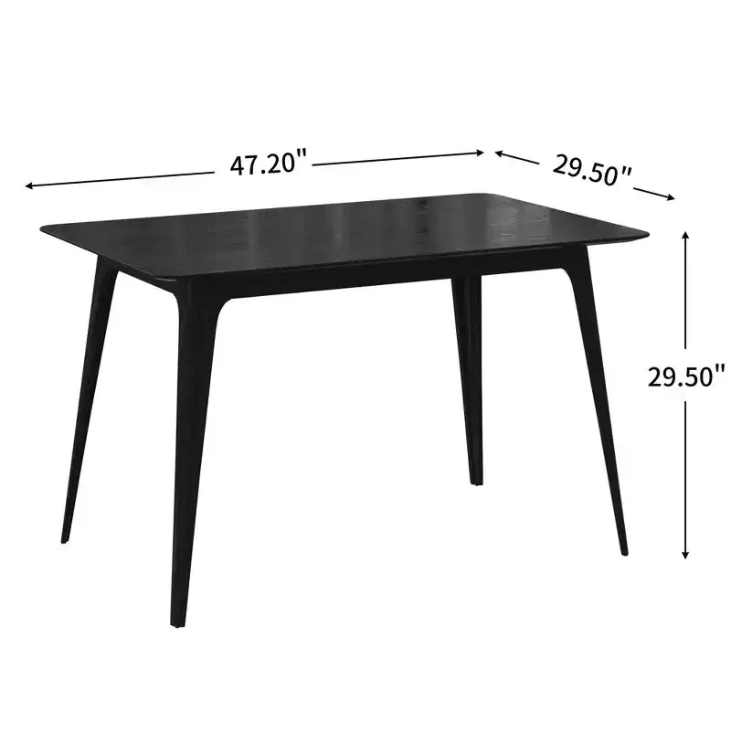 Christopher Knight Home Jinna Set da Pranzo Mid-Century Modern 5 Pezzi in Legno di Gomma con Sedie Imbottite