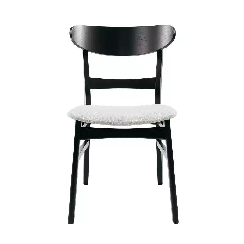 Christopher Knight Home Jinna Set da Pranzo Mid-Century Modern 5 Pezzi in Legno di Gomma con Sedie Imbottite