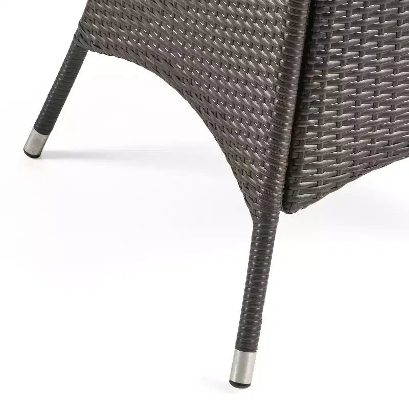 Set da pranzo GDFStudio Ronnie per esterno in vimini e ferro, 5 pezzi