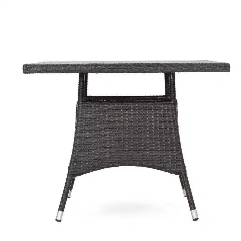 Set da pranzo GDFStudio Ronnie per esterno in vimini e ferro, 5 pezzi