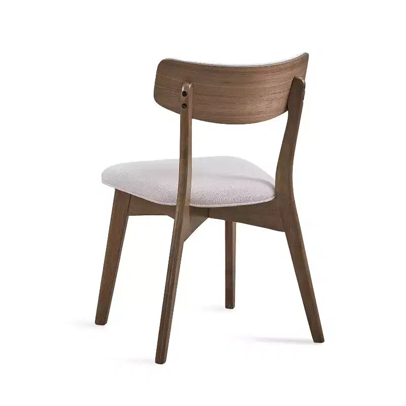 GDFStudio Megann Set Sala da Pranzo 5 Pezzi in Legno e Tessuto Stile Moderno Metà Secolo
