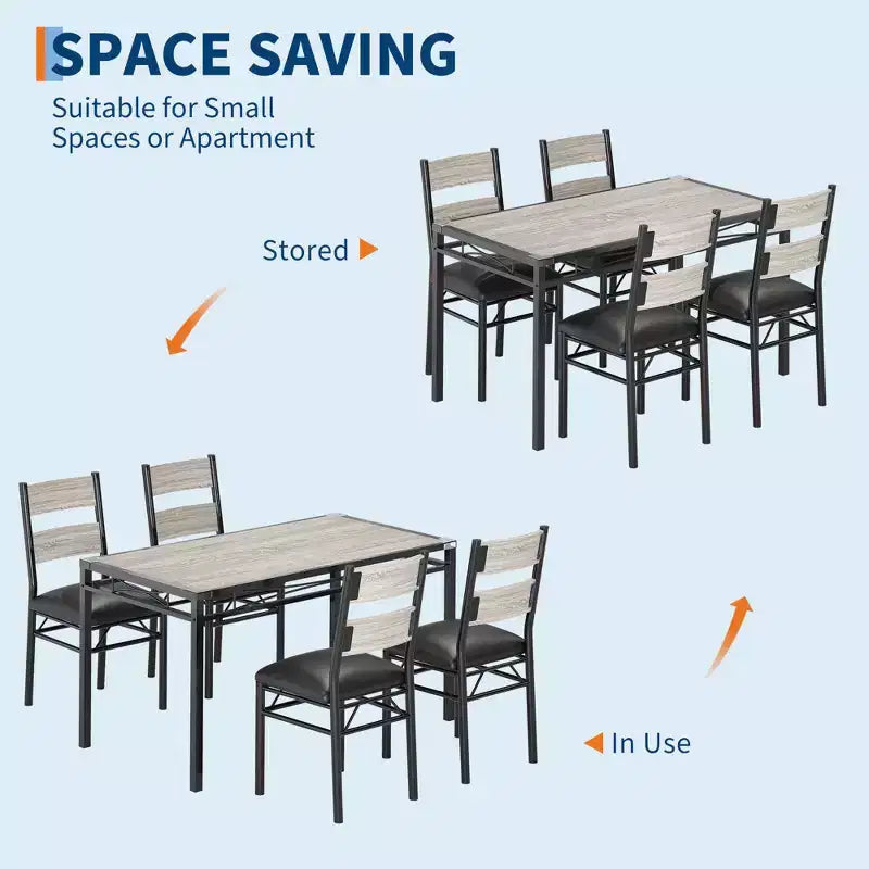 Set tavolo da pranzo per 4 persone, set da pranzo, tavolo e sedie da cucina in legno set da 4 con sedie imbottite per cucina, appartamento