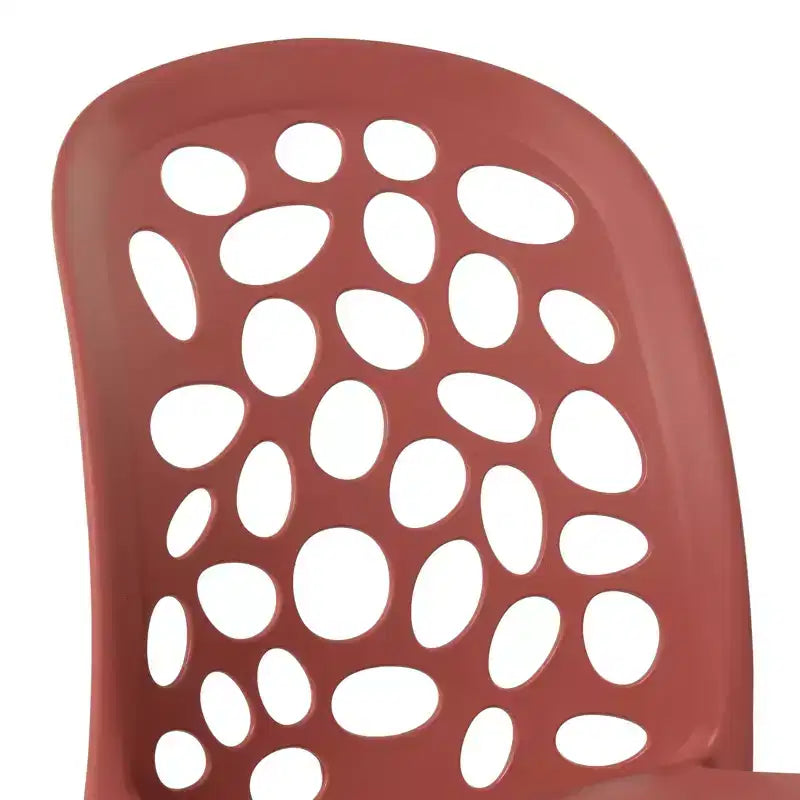 WestinTrends Playa, set da 3 pezzi per tavolo da pranzo da patio in metallo per esterni e interni con sedie da patio impilabili in polipropilene