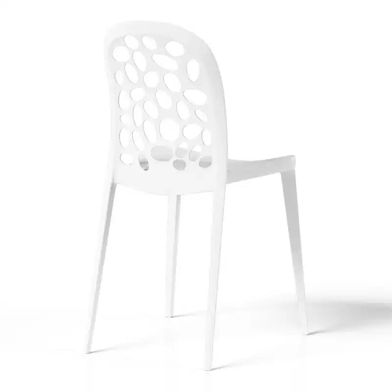 WestinTrends Playa, set da 3 pezzi per tavolo da pranzo da patio in metallo per esterni e interni con sedie da patio impilabili in polipropilene