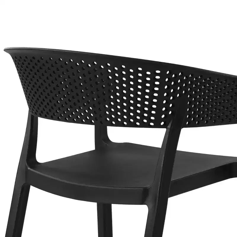 WestinTrends Playa, set da pranzo da esterni a 5 pezzi, con tavolo quadrato e sedie impilabili.