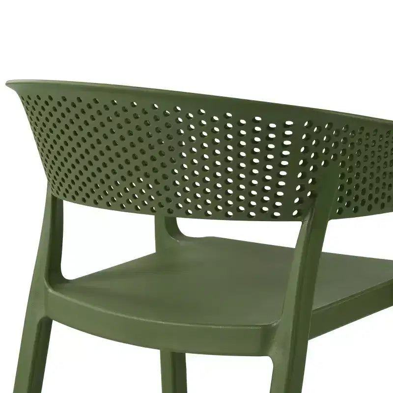 WestinTrends Playa, set da pranzo da esterni a 5 pezzi, con tavolo quadrato e sedie impilabili.