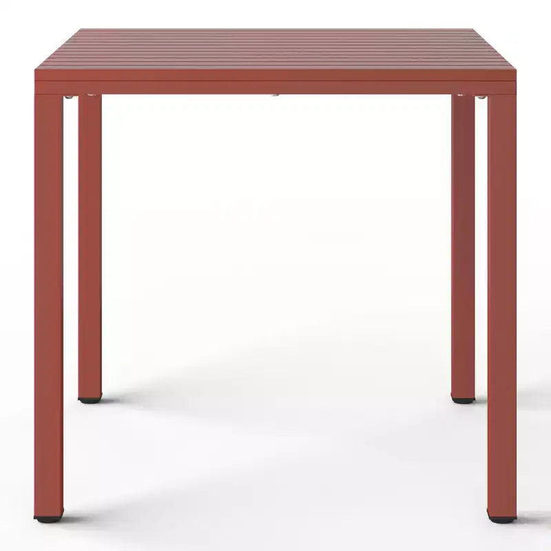 WestinTrends Playa, set da pranzo da esterni a 5 pezzi, con tavolo quadrato e sedie impilabili.