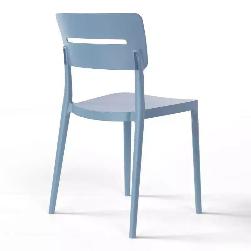 WestinTrends Playa Set da Pranzo Moderno da Esterno a 5 Pezzi con Tavolo Rotondo in Resina e Sedie Impilabili
