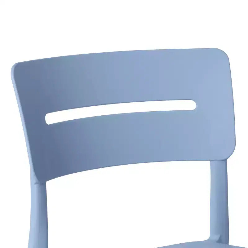 WestinTrends Playa Set da Pranzo Moderno da Esterno a 5 Pezzi con Tavolo Rotondo in Resina e Sedie Impilabili