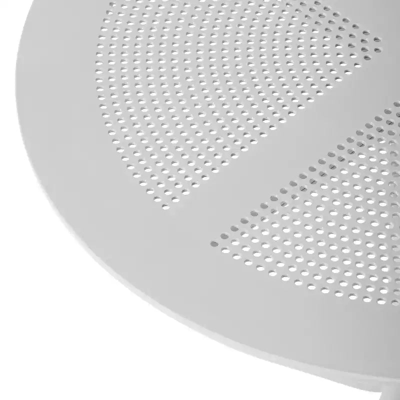 WestinTrends Playa Set da Pranzo Moderno da Esterno a 5 Pezzi con Tavolo Rotondo in Resina e Sedie Impilabili