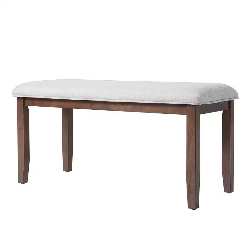 Set da pranzo allungabile per 6 persone in stile rustico, 7 pezzi: tavolo da cucina allungabile in legno con 6 sedie imbottite