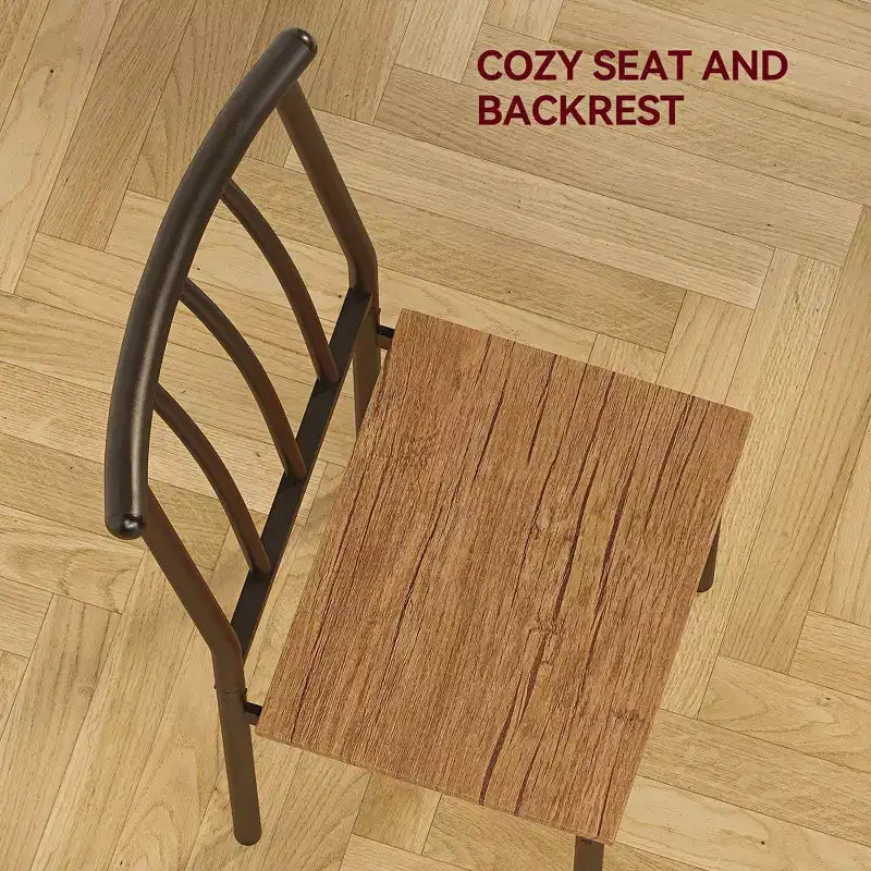 Set da Tavolo da Pranzo per 2, Set da Tavolo da Cucina Quadrato con 2 Sgabelli e Scaffale Portaoggetti, Tavolo da Colazione in Legno per Soggiorno Spazi Piccoli