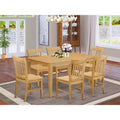 HomeStock Belmont Small Kitchen Table Set - Dining Table And Dining Chairs, Oak