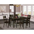HomeStock Belmont Dining Room Set-Kitchen Table And Dining Chairs, Cappuccino