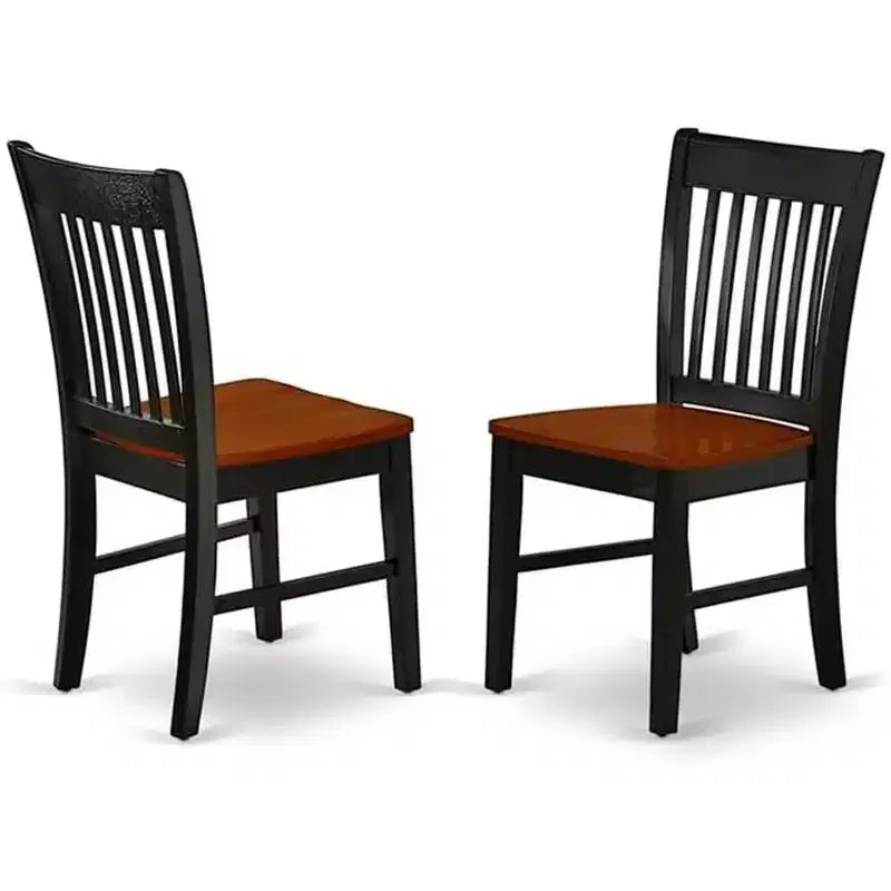 HomeStock Belmont, set da pranzo ovale 5 pezzi con tavolo da 42/60 pollici con prolunga a farfalla da 18 pollici riponibile all'interno e quattro sedie con seduta in legno