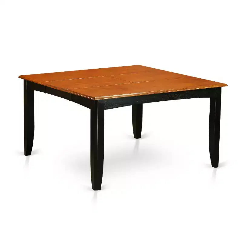 HomeStock Belmont Tavolo da Pranzo Quadrato da 36/54 Pollici con Foglia a Farfalla da 18 Pollici con Chiusura Automatica e Sei Sedie da Pranzo con Seduta in Legno