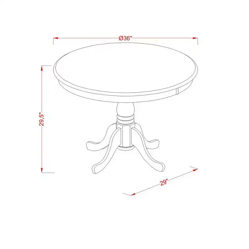 HomeStock Belmont Set da pranzo 3 pezzi Contiene 1 tavolo da pranzo in legno e 2 sedie da pranzo in tessuto di lino nero, schienale alto – Finitura nera spazzolata a filo metallico