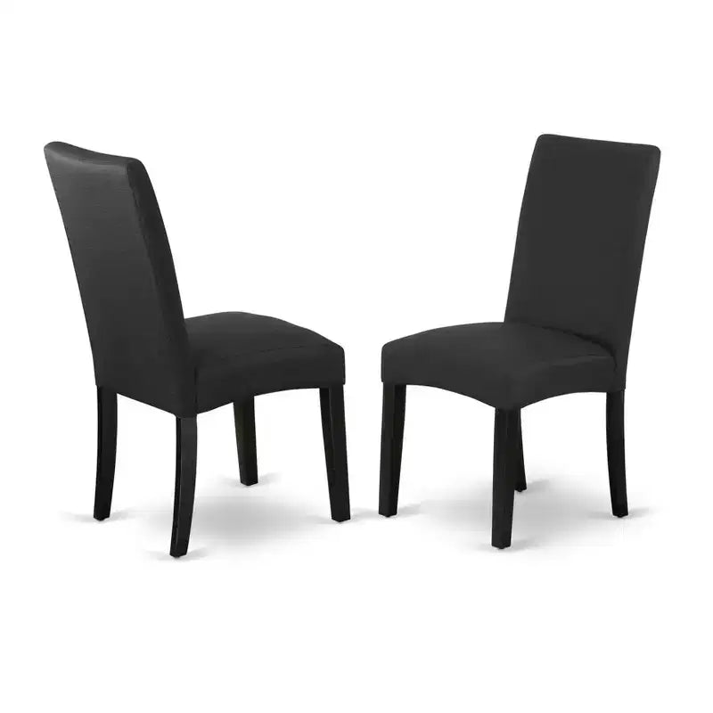 Set da pranzo HomeStock Belmont 7 pezzi - 6 sedie da pranzo e piano tavolo rettangolare, finitura cemento e nero