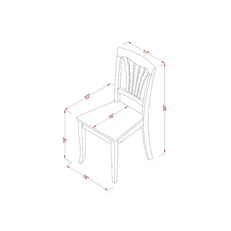 HomeStock Belmont, set di mobili da sala da pranzo da 5 pezzi, include un tavolo da pranzo rotondo con piedistallo e 4 sedie con seduta in legno, 42x42 pollici, bianco lino