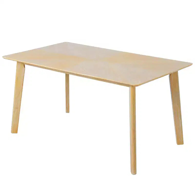 Set tavolo da pranzo in legno da 6 pezzi, tavolo rettangolare da sala da pranzo con 4 sedie imbottite e panca