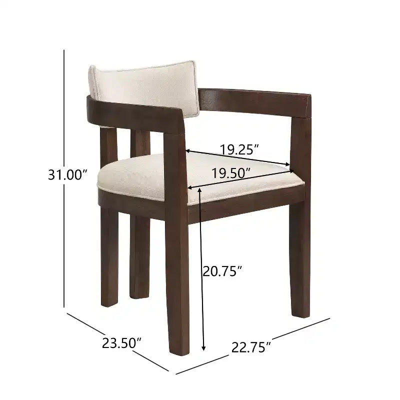 Christopher Knight Home Evangeline Set da pranzo contemporaneo di 7 pezzi in legno di Hevea, imbottito, con tavolo rettangolare di grandi dimensioni