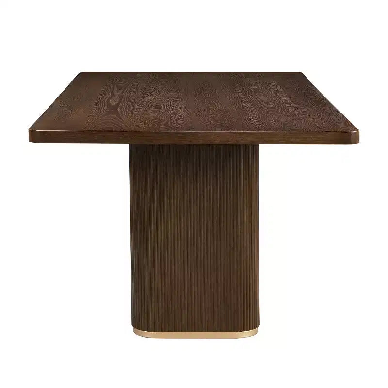 Christopher Knight Home Evangeline Set da pranzo contemporaneo di 7 pezzi in legno di Hevea, imbottito, con tavolo rettangolare di grandi dimensioni