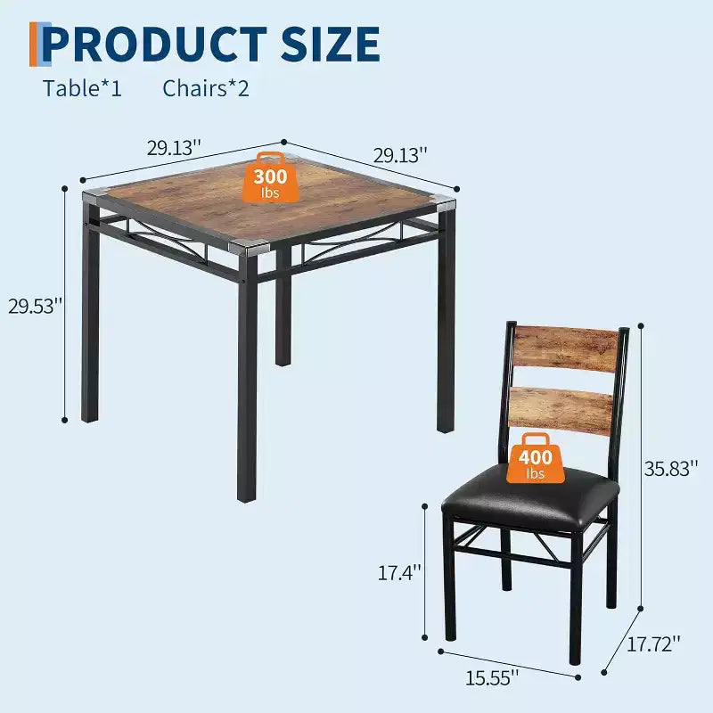 Set da Tavolo da Pranzo, Set da Tavolo da Pranzo con Protezioni Angolari, Set da Tavolo e Sedie da Cucina in Legno con Sedie Imbottite per Sala da Pranzo, Appartamento