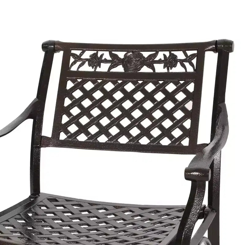 Christopher Knight Home Ridgecrest - Set da pranzo da esterno a 5 pezzi in alluminio