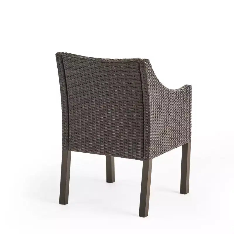 Christopher Knight Home Vivian Set da pranzo da esterno in 7 pezzi in vimini e legno di acacia con cuscini