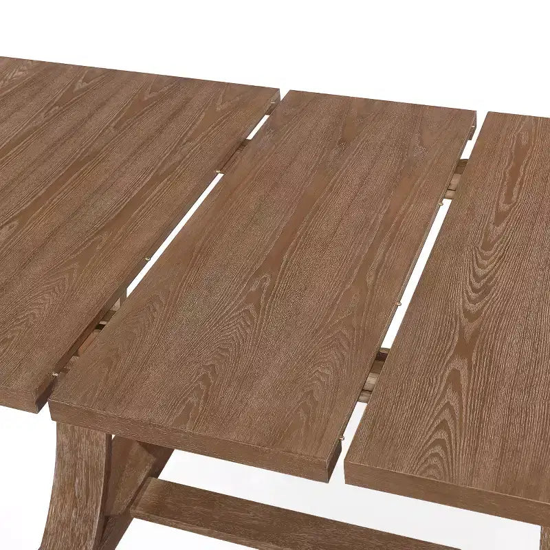 Set da pranzo espandibile Christopher Knight Home Pampas in 7 pezzi in legno, tessuto e canna, stile country francese