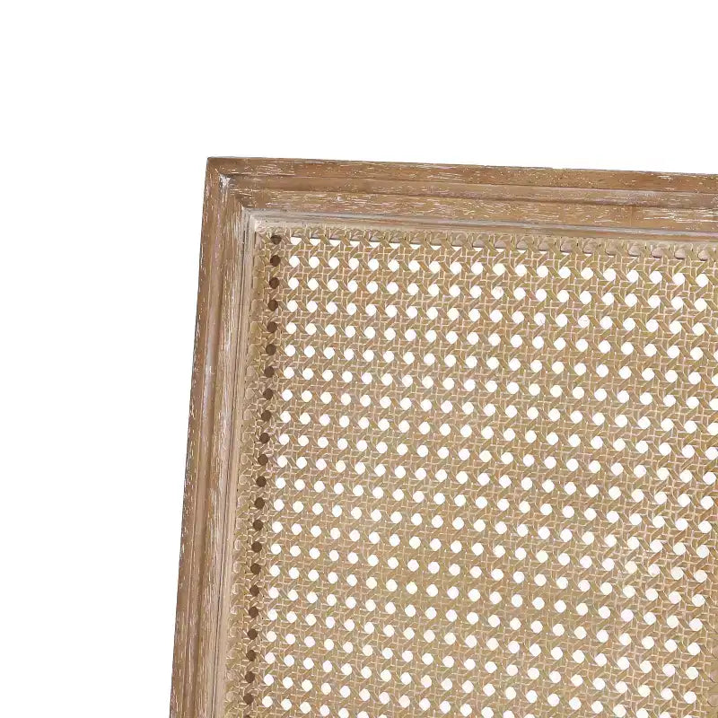Set da pranzo espandibile Christopher Knight Home Pampas in 7 pezzi in legno, tessuto e canna, stile country francese