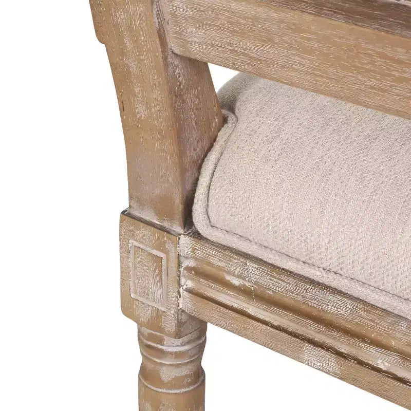 Set da pranzo espandibile Christopher Knight Home Pampas in 7 pezzi in legno, tessuto e canna, stile country francese