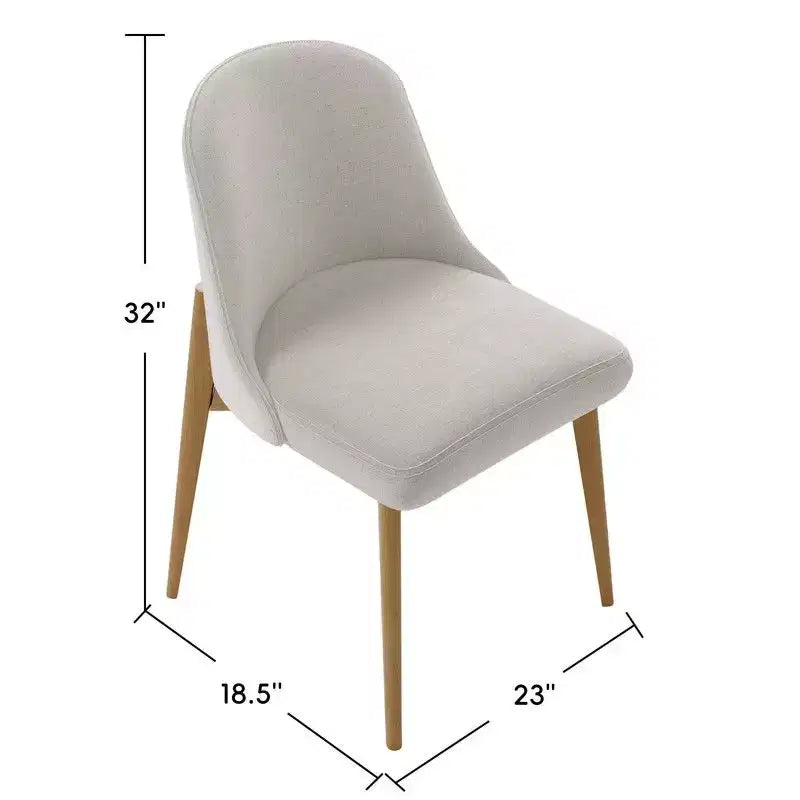PexFix 60 Set Tavolo da Pranzo Rotondo Moderno con 8 Sedie Imbottite Piano in Legno Naturale Testurizzato Base a Piedistallo Pieghettata Sedute Beige per Cucina Sala da Pranzo
