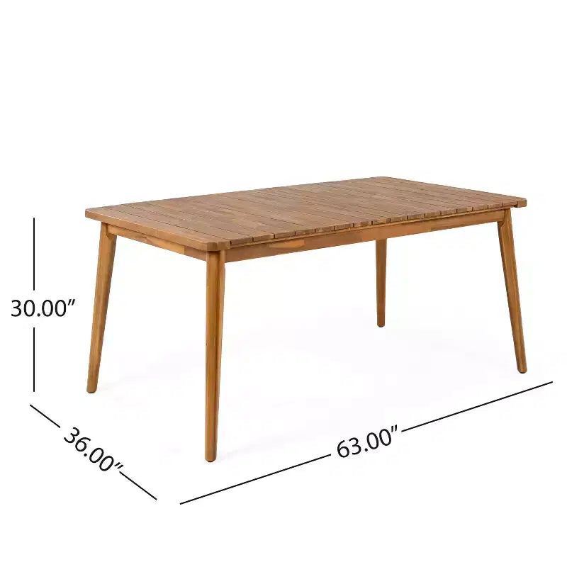 Christopher Knight Home Corin Elara Set da pranzo da 5 pezzi in legno di acacia con corda intrecciata, tavolo a doghe e cuscini