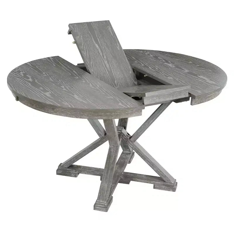 GDFStudio Nelson Set da pranzo 5 pezzi con tavolo allungabile e sedie imbottite