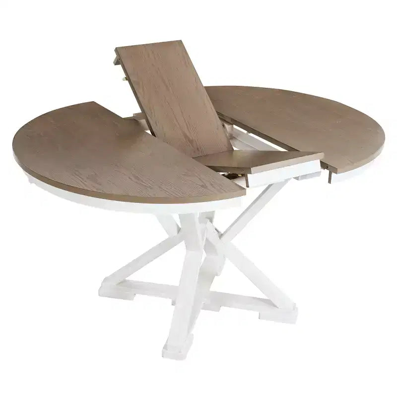 GDFStudio Nelson Set da pranzo 5 pezzi con tavolo allungabile e sedie imbottite