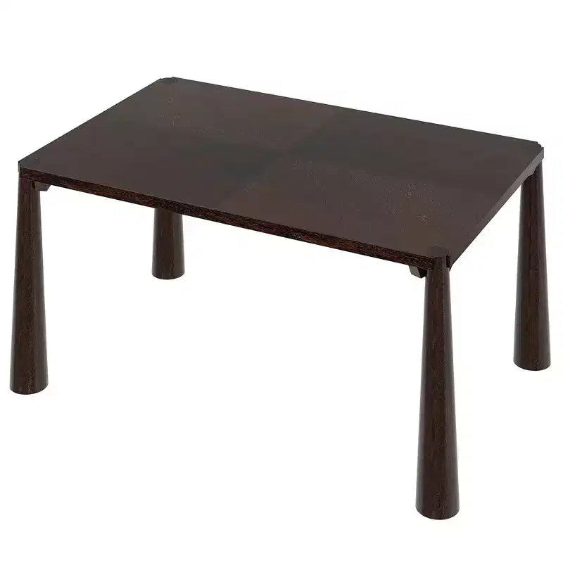 GDFStudio Josh Set da Pranzo da 7 Pezzi con Tavolo in Legno Massello e Sedie Imbottite Senza Braccioli