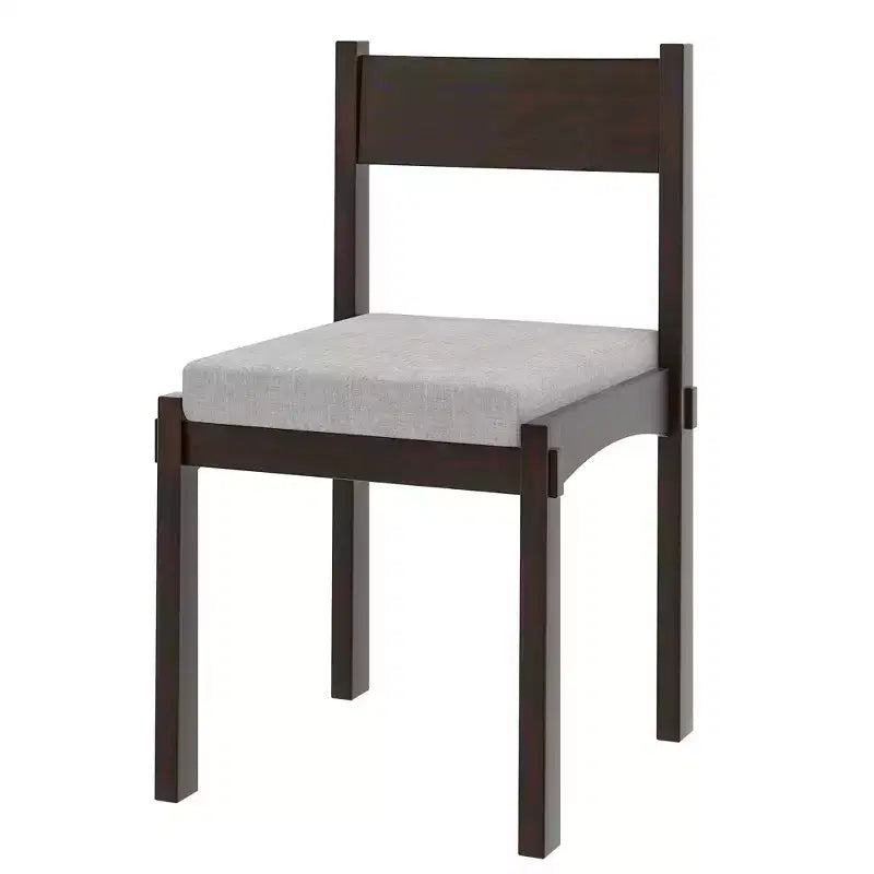 GDFStudio Josh Set da Pranzo da 7 Pezzi con Tavolo in Legno Massello e Sedie Imbottite Senza Braccioli