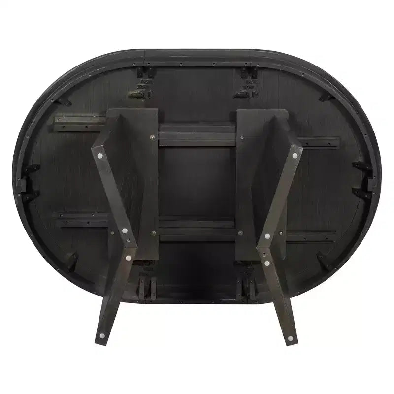 GDFStudio Harper set da pranzo da 5 pezzi con tavolo allungabile e sedie imbottite con schienale in rattan