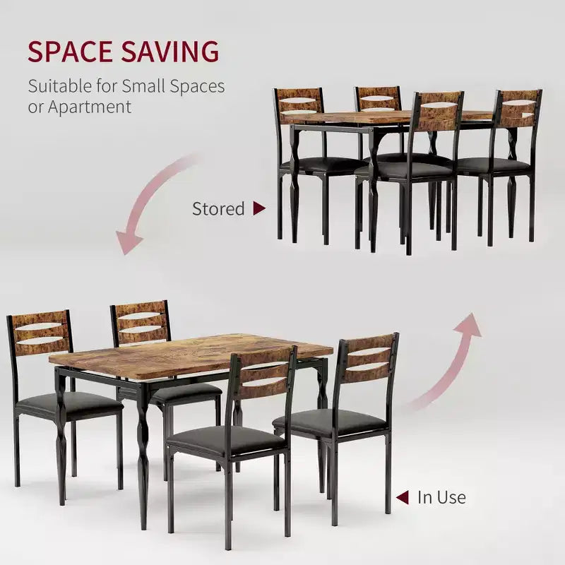 Set da pranzo da 5 pezzi per 4 persone, set da tavolo da cucina da 43" con gambe a spirale, tavolo e sedie da cucina rettangolari in legno, tavolo da colazione salvaspazio