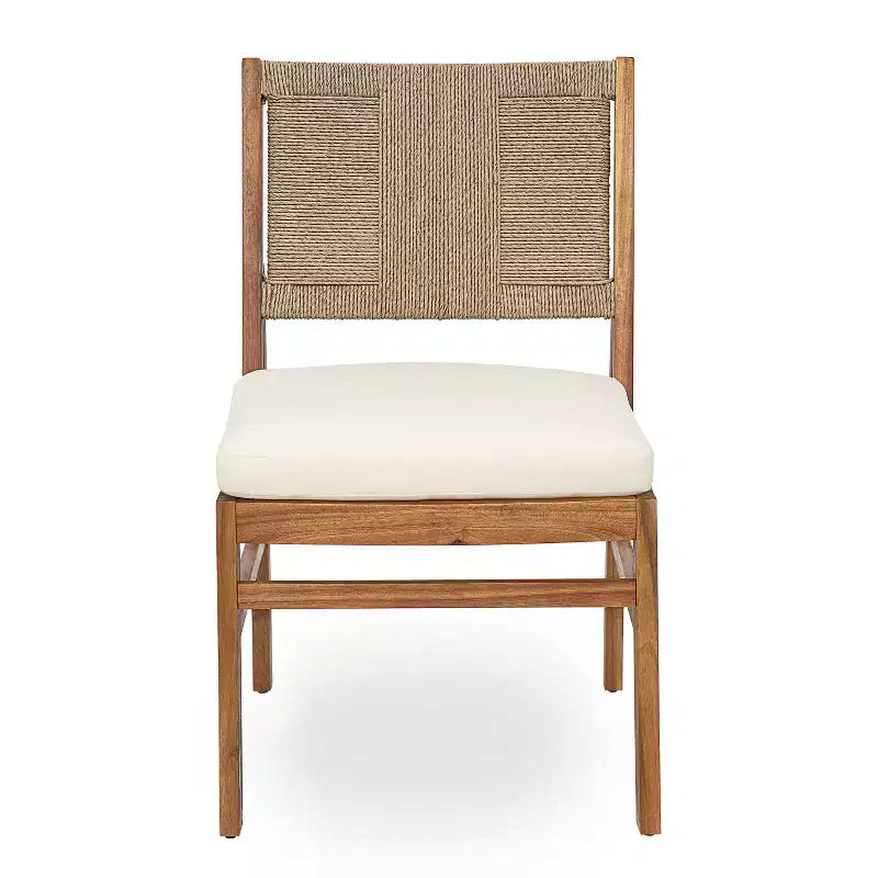Set da pranzo Christopher Knight Home Lucinda da 7 pezzi in legno di acacia rustico con sedie in vimini intrecciato